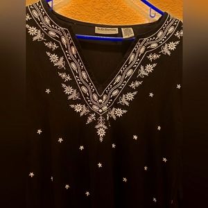 Womens V neck tunic top